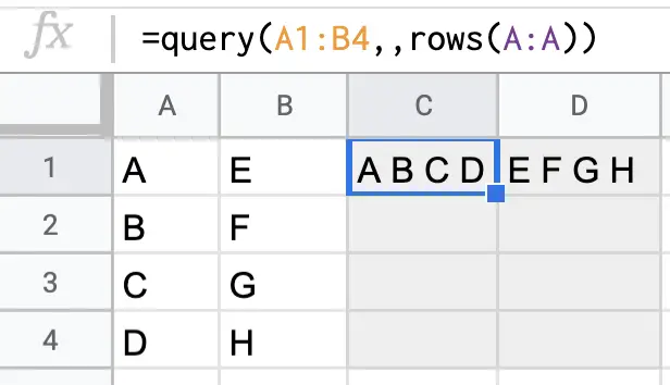 QUERY function