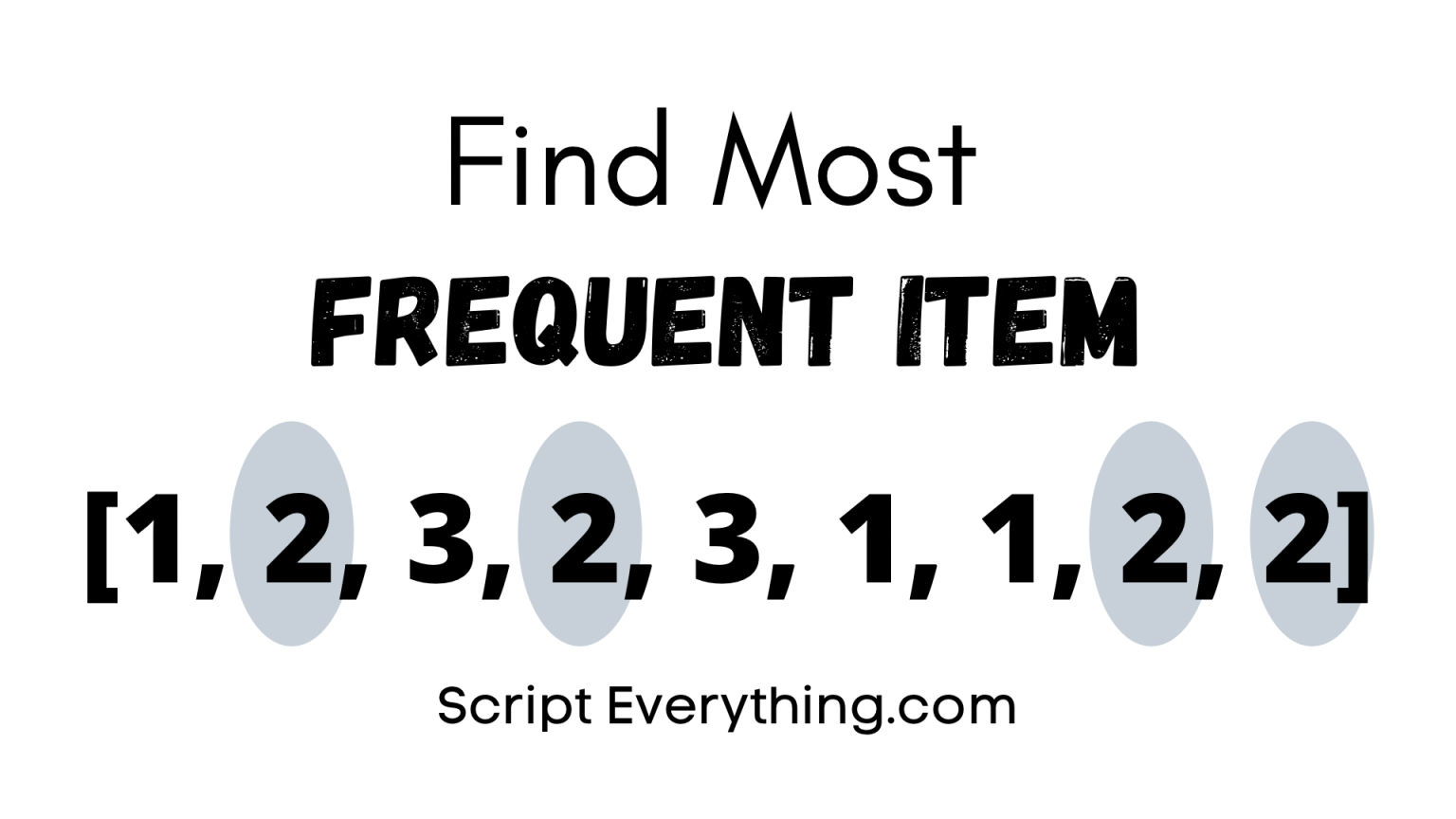 how-to-find-most-frequent-element-in-list-in-python-code-examples-no