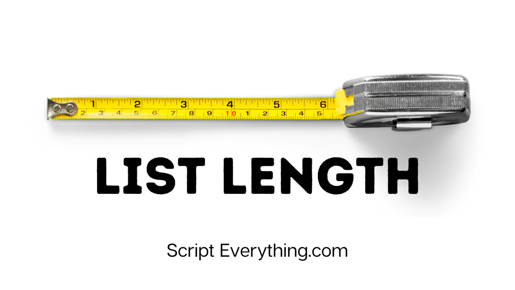 List Length In Python: Using len() Function – Script Everything