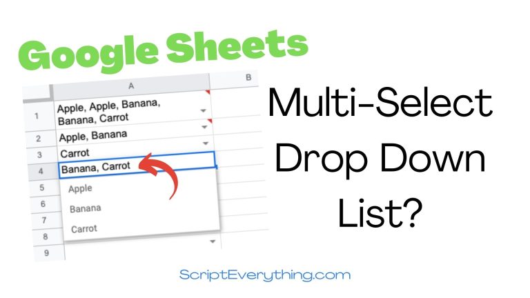 can you do a multi select list in google sheets