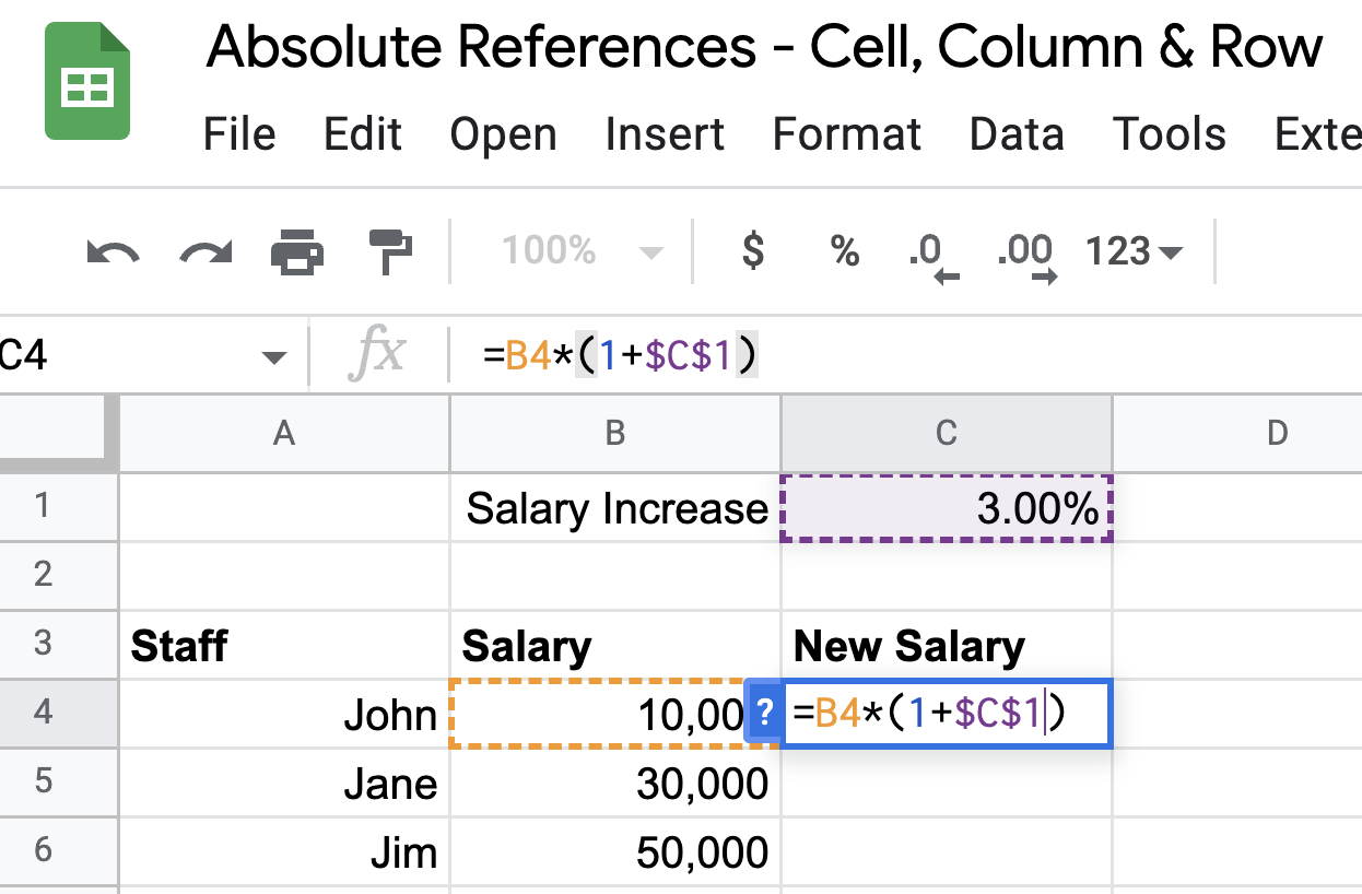 how-to-use-absolute-cell-references-in-excel-and-google-sheets-script