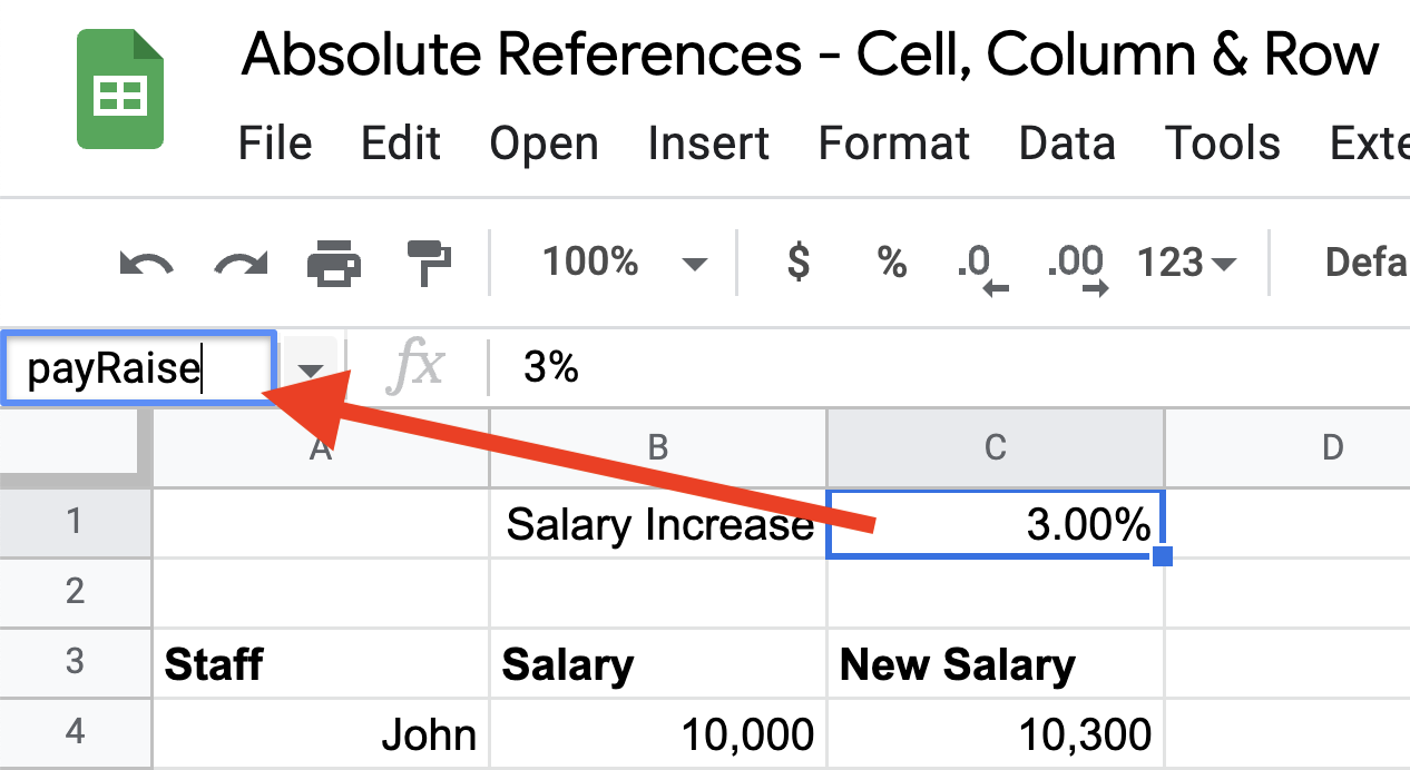 How To Use Absolute Cell References In Excel And Google Sheets Script