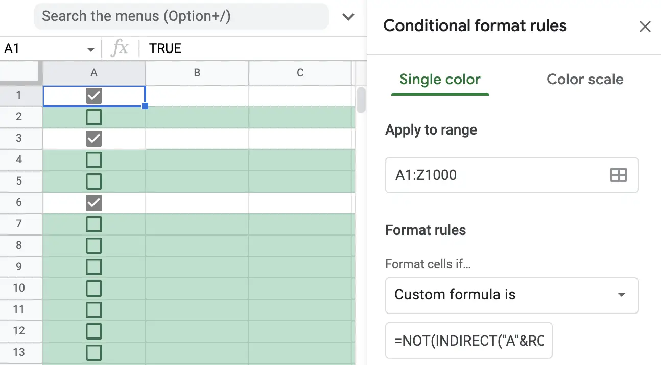 conditional-formatting-with-checkboxes-in-google-sheets