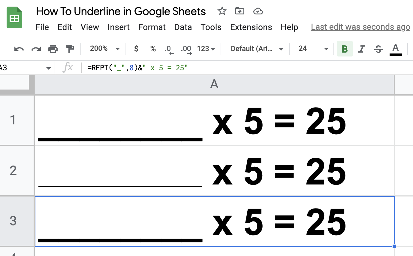 3 Different Ways To Underline In Google Sheets Shortcuts, Borders