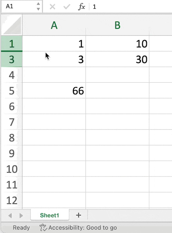 Unhide rows to reveal the inputs used the in the SUM formula.